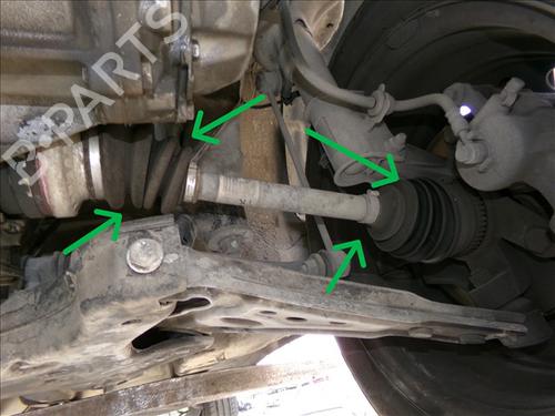 Used Left front driveshaft CHEVROLET AVEO / KALOS Saloon (T200) 1.4 (94 hp) 29623181