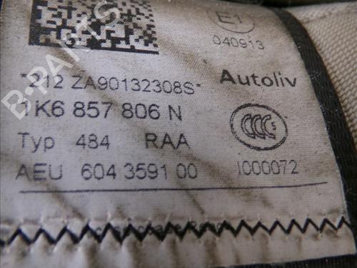 Rear right seatbelt VW GOLF PLUS V (5M1, 521) 1.4 TSI | BP26049281I28 