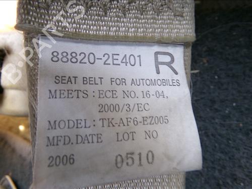 Front right seatbelt HYUNDAI TUCSON (JM) 2.0 CRDi | BP27444397I25 