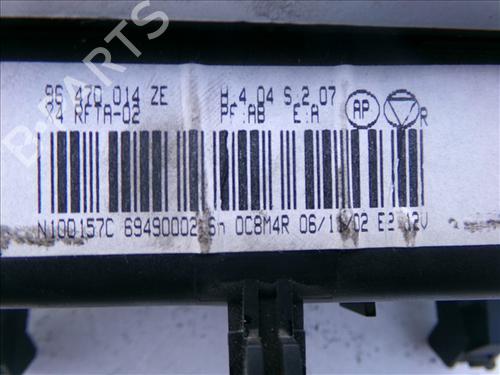 Climate control CITROËN C5 I (DC_) 2.0 HDi (DCRHZB, DCRHZE) | BP29450745I5