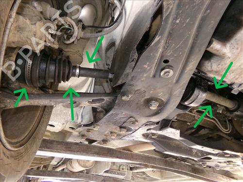 Used Right front driveshaft PEUGEOT EXPERT (224_) 1.9 D (69 hp) 30618507