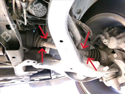 Used Right front driveshaft LAND ROVER RANGE ROVER SPORT I (L320) 2.7 D 4x4 (190 hp) 28123724