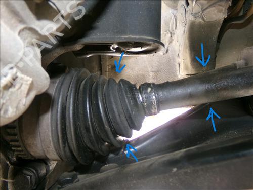 Right front driveshaft RENAULT KANGOO (KC0/1_) 1.5 dCi (KC08, KC09) | BP29303320M39 