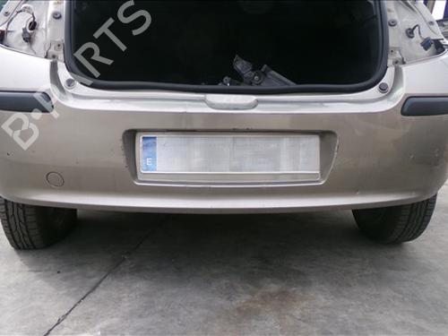 Used Rear bumper RENAULT CLIO III (BR0/1, CR0/1) 1.2 16V (BR02, BR0J, BR11, CR02, CR0J, CR11) (75 hp) 30966365