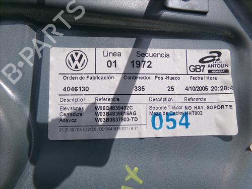 Rear right window mechanism VW POLO (9N_, 9A_) 1.4 16V | BP25913100C25 