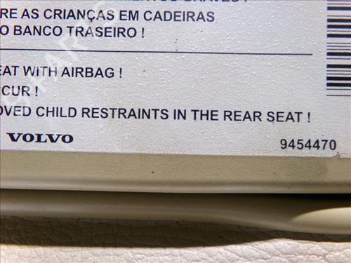 Right sun visor VOLVO S60 I (384) 2.4 | BP26283586I2 
