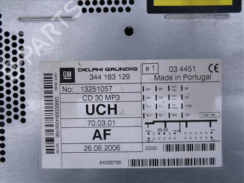 Radio OPEL ASTRA H GTC (A04) 1.6 (L08) | BP24860344E6 