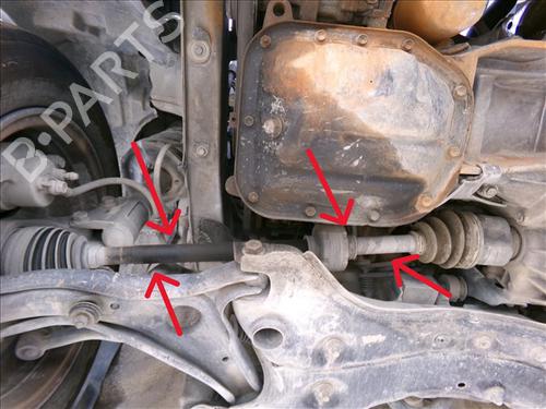 Used Right front driveshaft TOYOTA YARIS (_P1_) 1.4 D-4D (NLP10_, NLP10R) (75 hp) 28451523