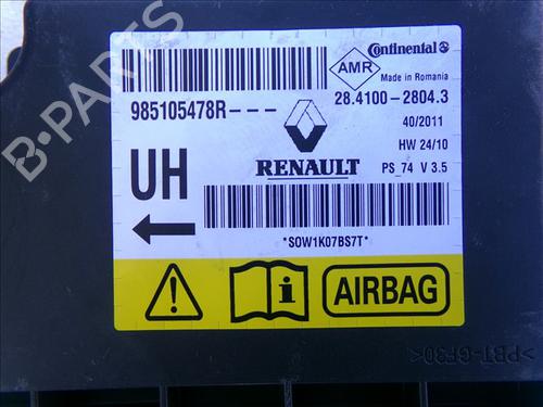 Kollisjonspute styreenhet RENAULT MEGANE III Hatchback (BZ0/1_, B3_) 1.5 dCi (BZ09, BZ0D, BZ1W, BZ29, BZ14) (110 hp) 30966490