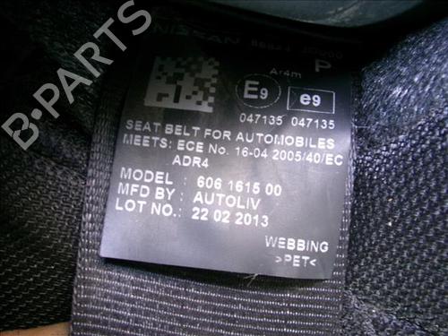 Rear left seatbelt NISSAN QASHQAI / QASHQAI +2 I (J10, NJ10, JJ10E) 1.6 dCi All-wheel Drive | BP25752987I29 