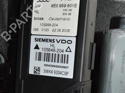 Used Rear left window mechanism AUDI A4 B7 (8EC) 2.0 TDI (140 hp) 24562268