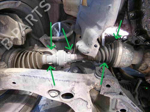 Used Right front driveshaft MITSUBISHI SPACE STAR MPV (DG_A) 1.9 DI-D (DG4A) (102 hp) 29423432