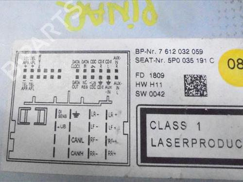 Display monitor SEAT ALTEA (5P1) 1.6 TDI | BP24562074C48 