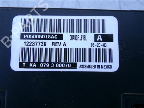 AC Styreenhet / Manøvreringsenhet CHRYSLER VOYAGER IV (RG, RS) 2.5 CRD | BP25485067I5 