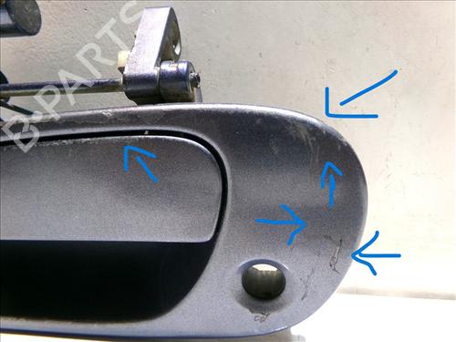 Front left exterior door handle HONDA CIVIC VII Hatchback (EU, EP, EV) 1.6 i (EP2, EU8, EU6) | BP28182324C128 