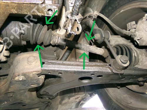 Used Left front driveshaft SEAT LEON (1M1) 1.9 TDI (90 hp) 29597363