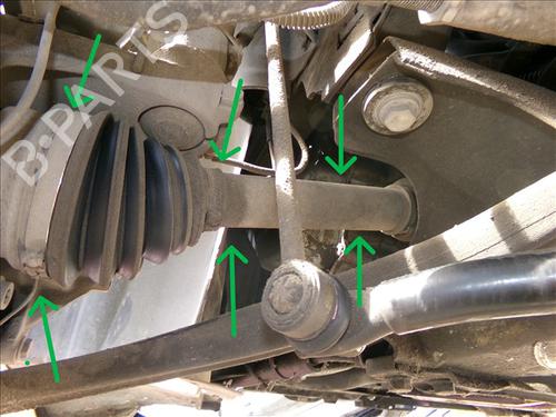 Used Left front driveshaft CITROËN C5 I (DC_) 2.0 HDi (DCRHZB, DCRHZE) (109 hp) 29484125