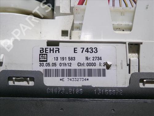 Climate control OPEL MERIVA A MPV (X03) 1.3 CDTI (E75) | BP26204696I5 