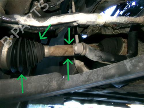 Used Left front driveshaft RENAULT CAPTUR I (J5_, H5_) 0.9 TCe 90 (90 hp) 31082466