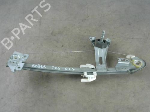 Used Rear left window mechanism PEUGEOT 206 SW (2E/K) 1.4 HDi (68 hp) 25537618
