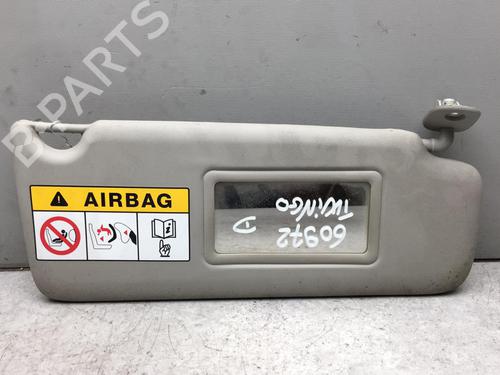 Højre solskærm RENAULT TWINGO II (CN0_) 1.2 16V (CN04, CN0B) (75 hp) 25524478