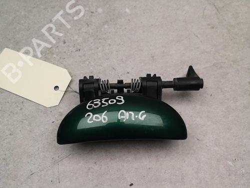 Used Rear left exterior door handle PEUGEOT 206 Hatchback (2A/C) 1.1 i (60 hp) 25578741