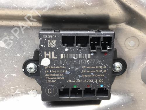 Rear left window mechanism MERCEDES-BENZ C-CLASS (W204) C 200 CDI (204.001) | BP25526056C24 
