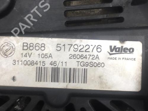Used Alternator CITROËN NEMO Box Body/MPV (AA_) 1.3 HDi 75 (75 hp) 25520390