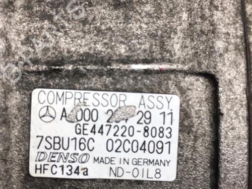Used AC compressor MERCEDES-BENZ E-CLASS (W210) E 270 CDI (210.016) (170 hp) 25547195