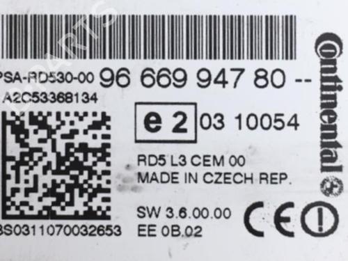 Radio CITROËN C4 II (NC_) 1.6 HDi 115 | BP25514795E6 - Image 4