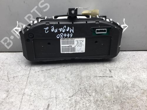 Used Instrument cluster RENAULT MEGANE II (BM0/1_, CM0/1_) 1.5 dCi (BM1E, CM1E) (106 hp) 25580632