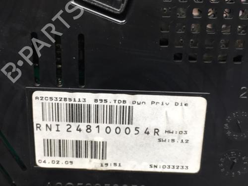 Instrument cluster RENAULT MEGANE III Coupe (DZ0/1_) 1.5 dCi (DZ09, DZ0D, DZ1F, DZ1G, DZ14, DZ29) | BP25514291C47 