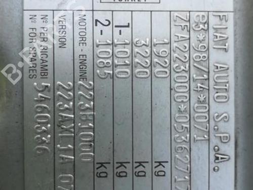 Used Parts FIAT DOBLO MPV (119_, 223_) 1.9 D Multijet 2500958