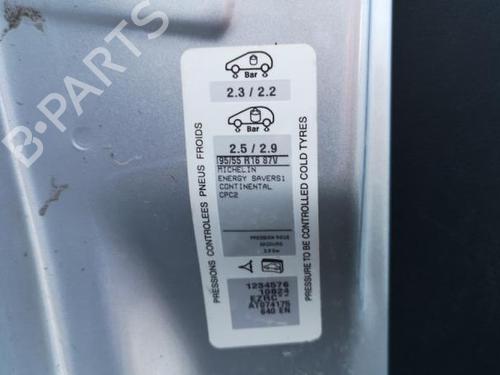 Mass air flow sensor PEUGEOT 207 (WA_, WC_) 1.6 HDi | BP27344990M95 