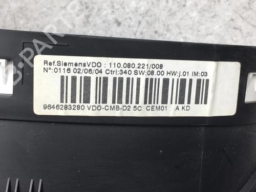 Instrument cluster PEUGEOT 407 (6D_) 2.0 HDi 135 (6DRHRH, 6DRHRE, 6DRHRG, 6DRHRJ) | BP25525779C47