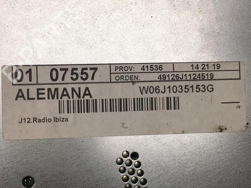 Radio SEAT IBIZA IV (6J5, 6P1) 1.6 TDI | BP25551063E6 