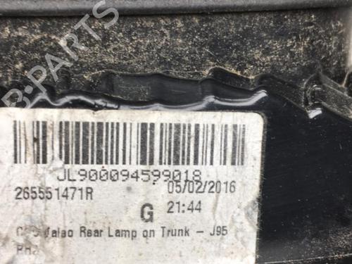 Left tailgate light RENAULT SCÉNIC III (JZ0/1_) 1.2 TCe | BP25576180C79 