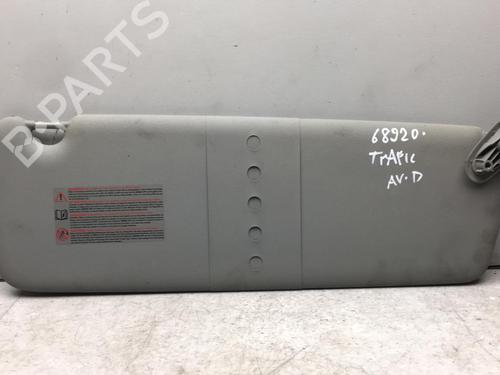 Used Right sun visor RENAULT TRAFIC II Bus (JL) 2.0 dCi 90 (90 hp) 25551307