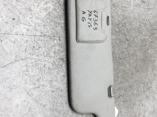 Used Left sun visor TOYOTA YARIS (_P1_) 1.4 D-4D (NLP10_, NLP10R) (75 hp) 25547021