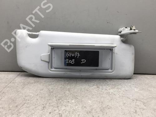 Used Right sun visor PEUGEOT 208 I (CA_, CC_) 1.6 HDi (92 hp) 25517613
