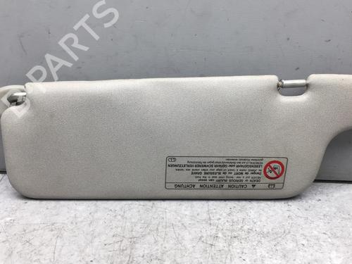 Used Right sun visor TOYOTA YARIS (_P1_) 1.4 D-4D (NLP10_, NLP10R) (75 hp) 25514734