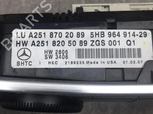 Used Climate control MERCEDES-BENZ M-CLASS (W164) ML 280 CDI 4-matic (164.120) (190 hp) 25575861