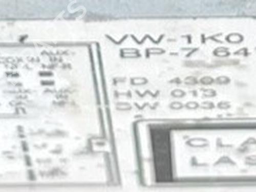 Used Radio Radio VW GOLF VI (5K1) [2008-2014] 33991747 33991747