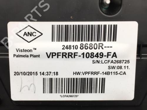 Instrument cluster RENAULT CLIO IV (BH_) 1.5 dCi 75 | BP25550825C47 