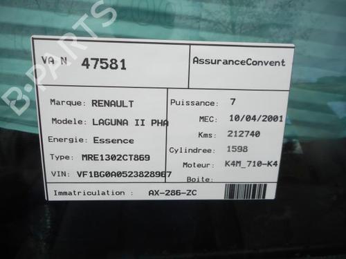 Venstre forlygte RENAULT LAGUNA II (BG0/1_) 1.6 16V (BG1G, BG1H) | BP25582397C28 
