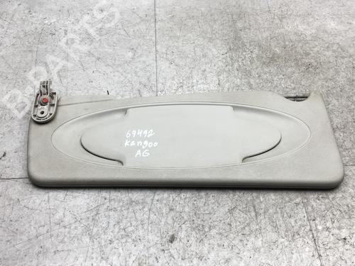 Used Left sun visor Left sun visor RENAULT KANGOO / GRAND KANGOO II (KW0/1_) 1.5 dCi 90 (KW05, KW08, KW0G, KW11) (90 hp) 25514031 25514031