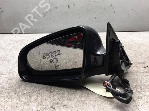 Used Left mirror AUDI A3 Sportback (8PA) 2.0 TDI 16V (140 hp) 25550671