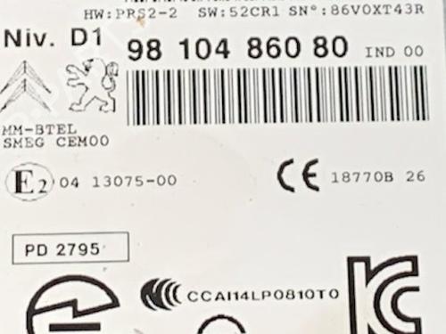 Radio CITROËN C4 Picasso II 1.6 HDi / BlueHDi 115 | BP25503948E6 - Image 5