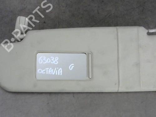 Used Left sun visor SKODA OCTAVIA II (1Z3) 1.9 TDI (105 hp) 25579521