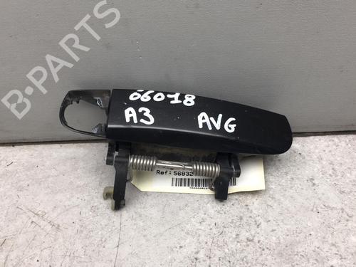 Used Front left exterior door handle AUDI A3 Sportback (8PA) 2.0 TDI 16V (140 hp) 25538174
